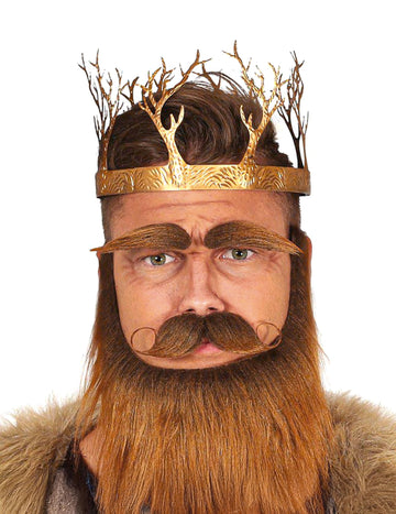 Zlatá středověká královská koruna pro dospělé