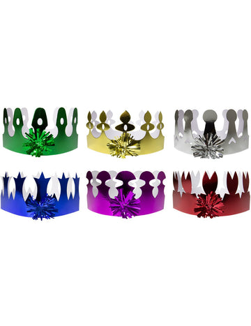 6dílné vícebarevné holografické korunky