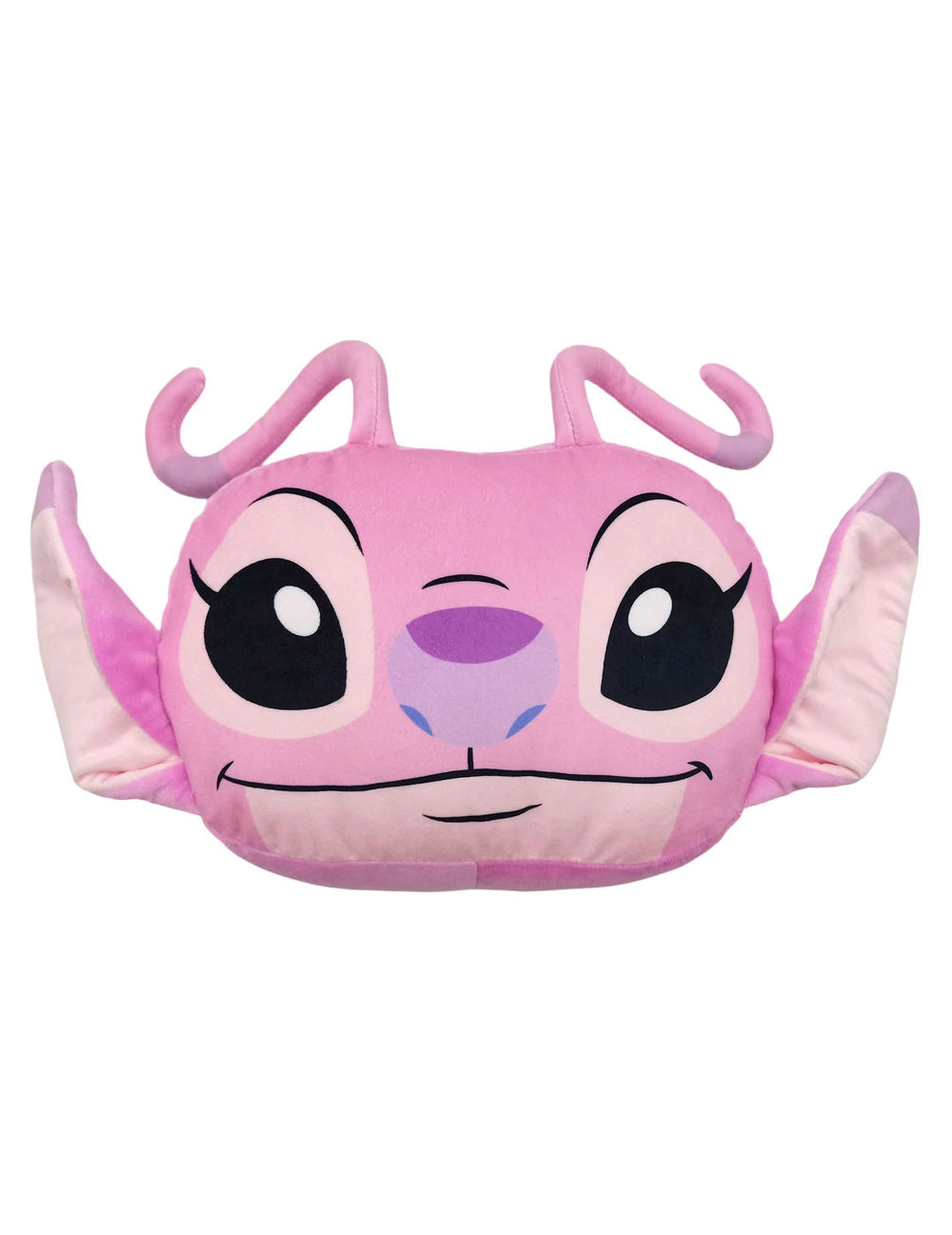 Coussin cocooning en forme de tête Angel Lilo & Stitch rose
