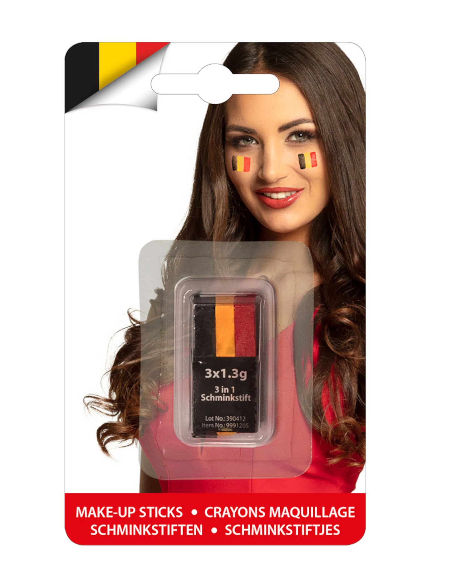 Make-up tužka fanouška Belgie 