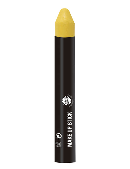 Vue de face du crayon de maquillage jaune