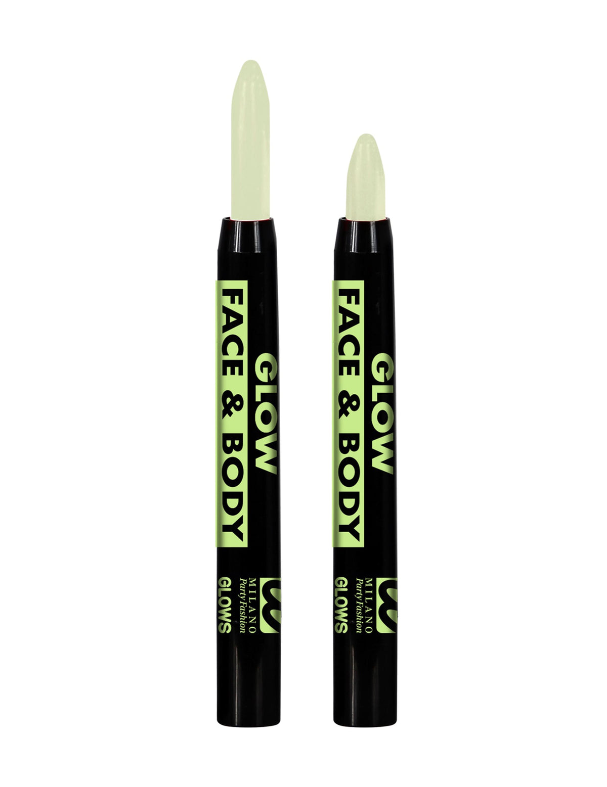 Crayon maquillage phosphorescent pour visage et corps jaune fluo