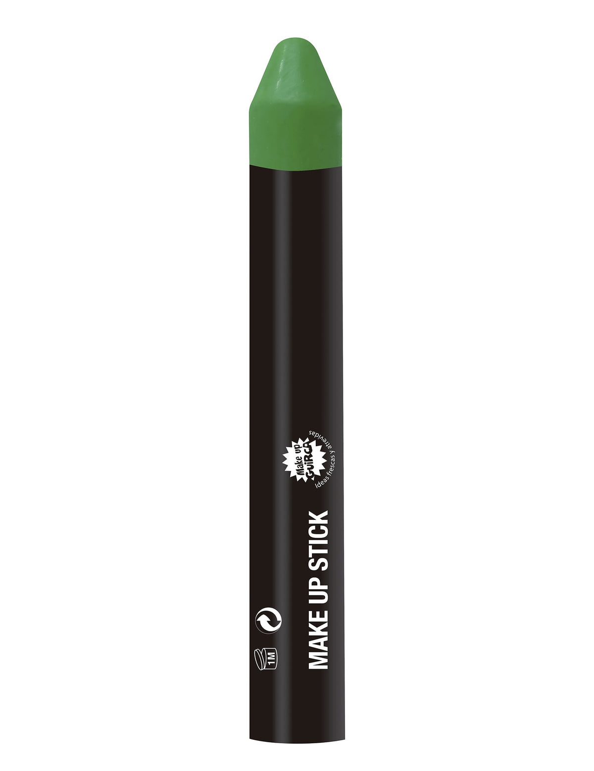 Vue de face du crayon maquillage vert foncé