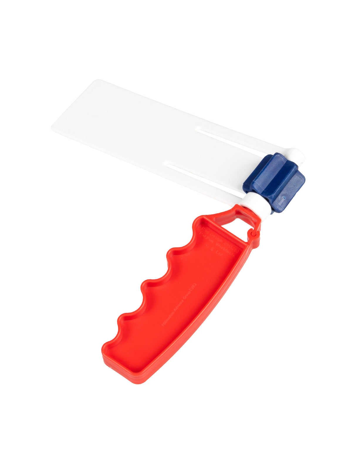 Vue de profil de la crécelle Supporter France