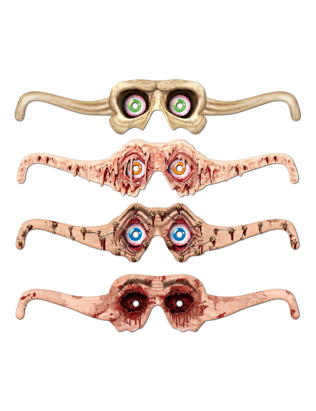 Dvojice strašidelných kartonových brýlí