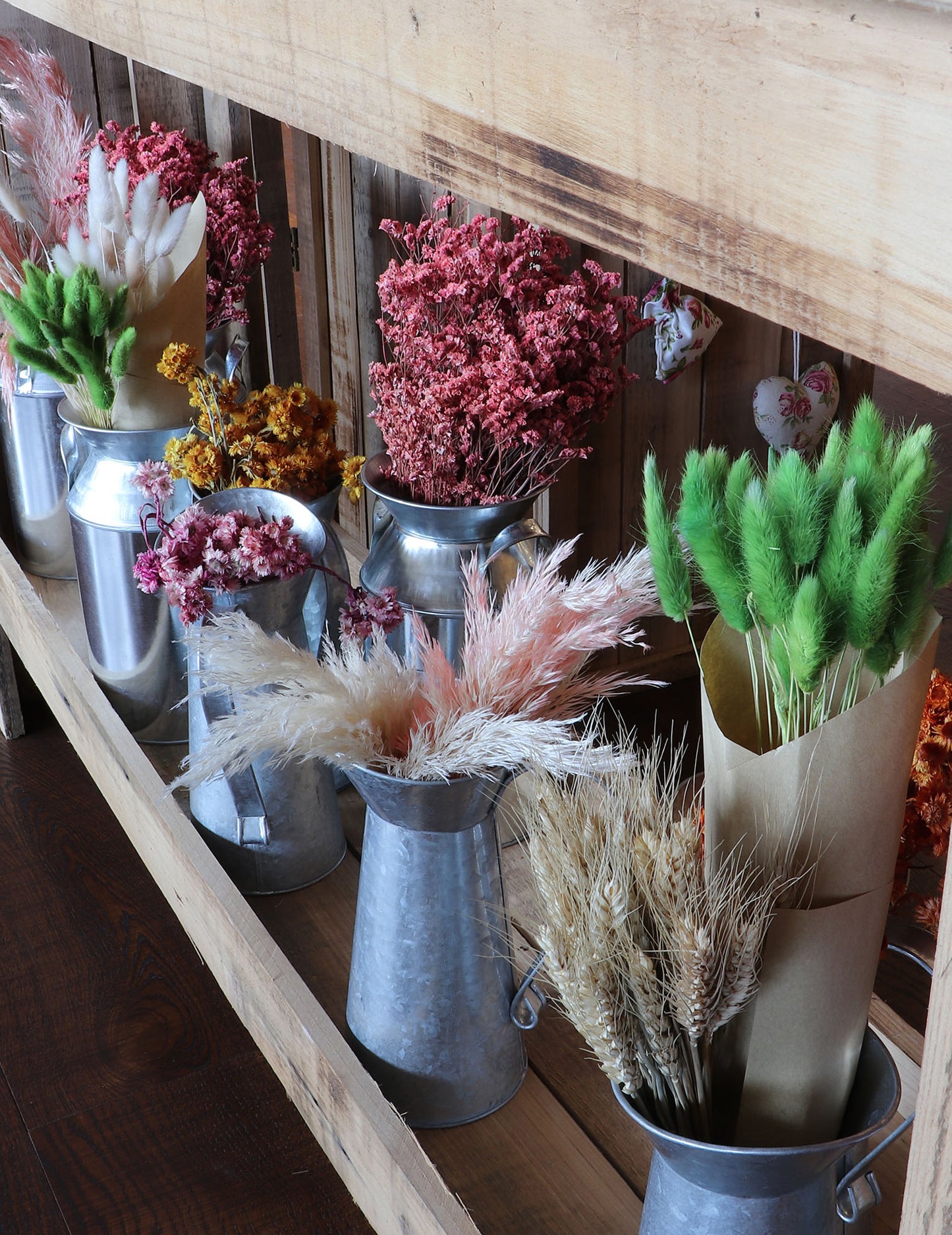 Zinková konvička na mléko s rukojetí 18 cm vintage země