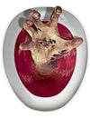 Décoration autocollante pour wc main de zombie sanglante