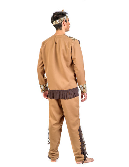 Indiánský kostým s listy pro muže 