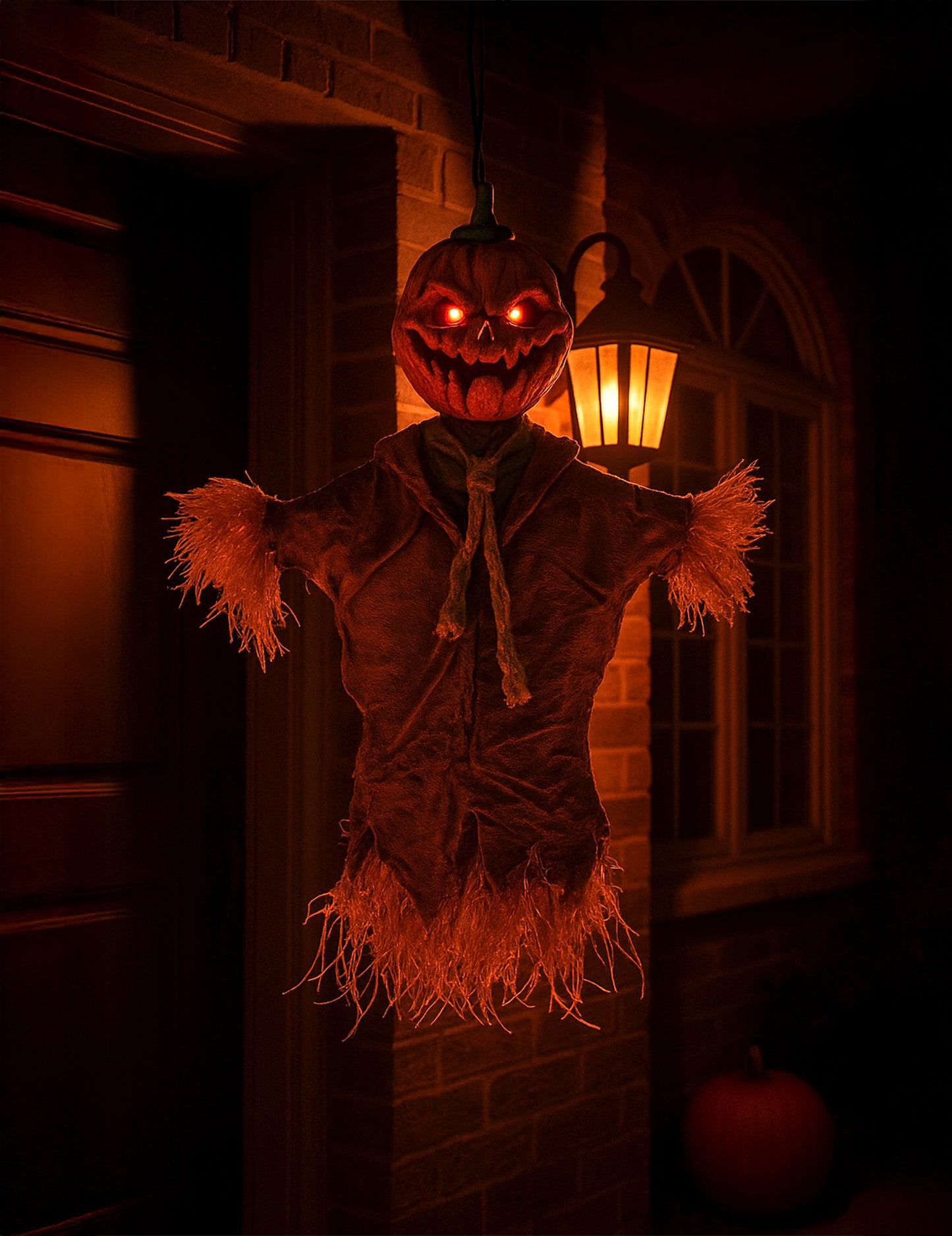 Závěsná dekorace z dýňového strašáka