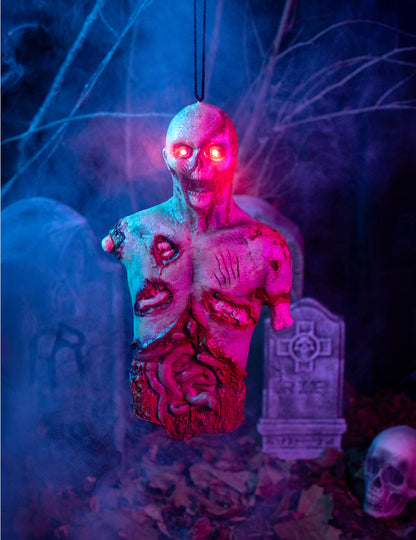 Svítící závěsná dekorace s motivem zombie