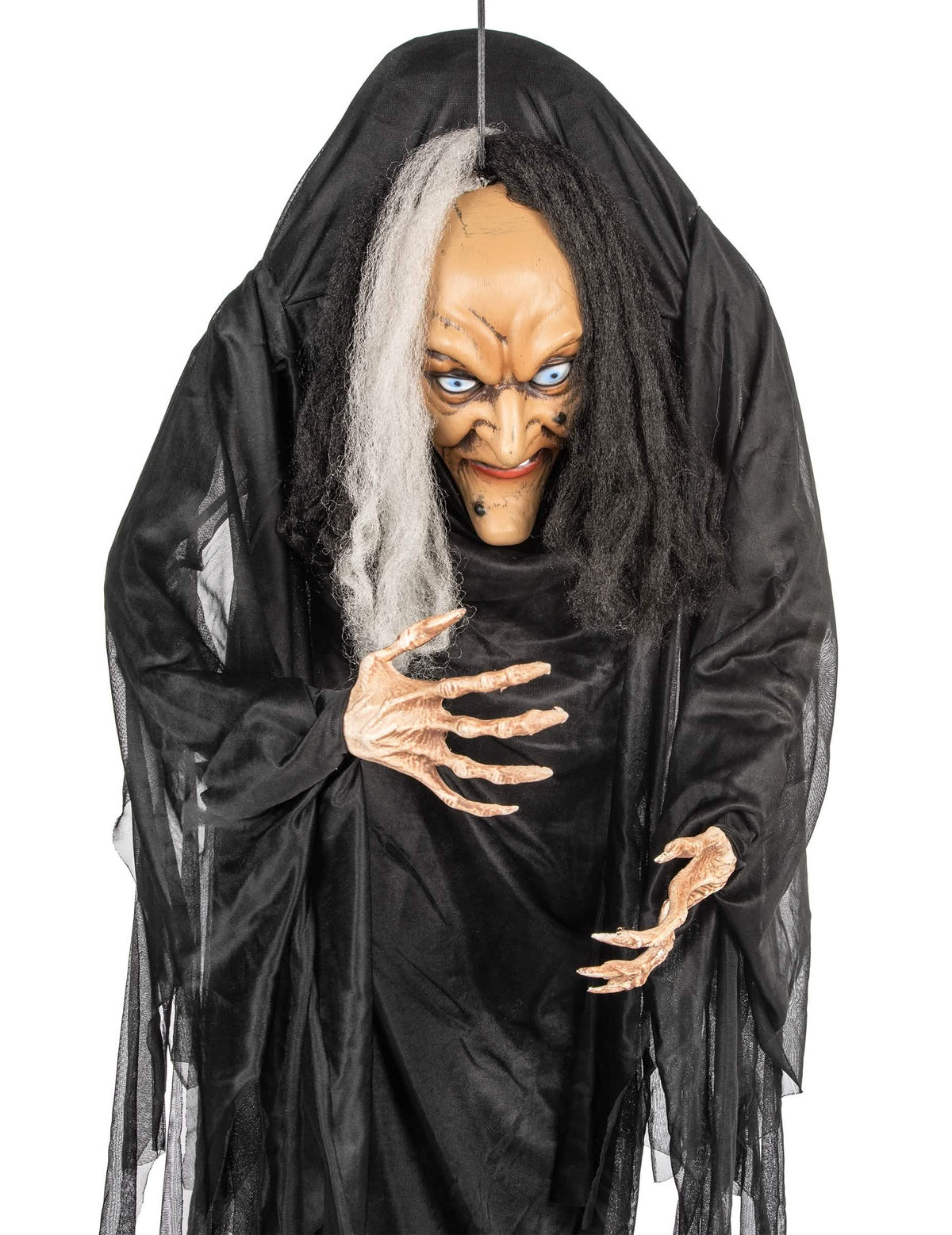 Přehled závěsné dekorace čarodějnice na halloween černé a bílé