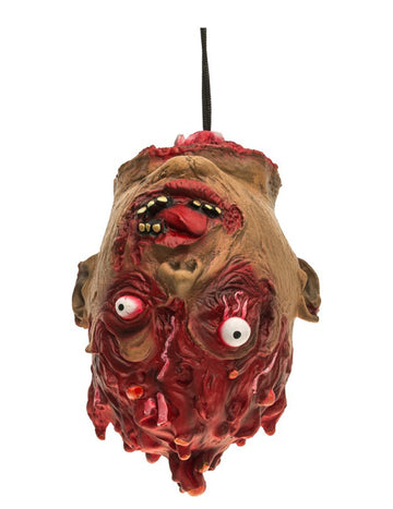 Décoration à suspendre tête de zombie 30 cm