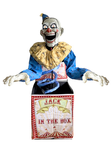 Décoration animée clown Jack in the box 180 cm