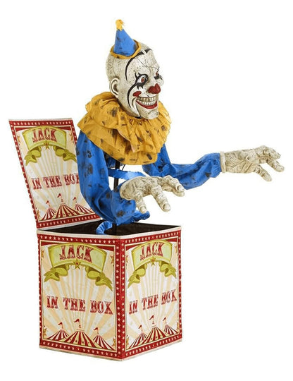Animovaná dekorace s klaunem Jack in the Box 180 cm