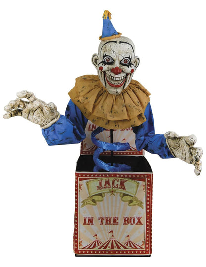 Animovaná dekorace s klaunem Jack in the Box 180 cm