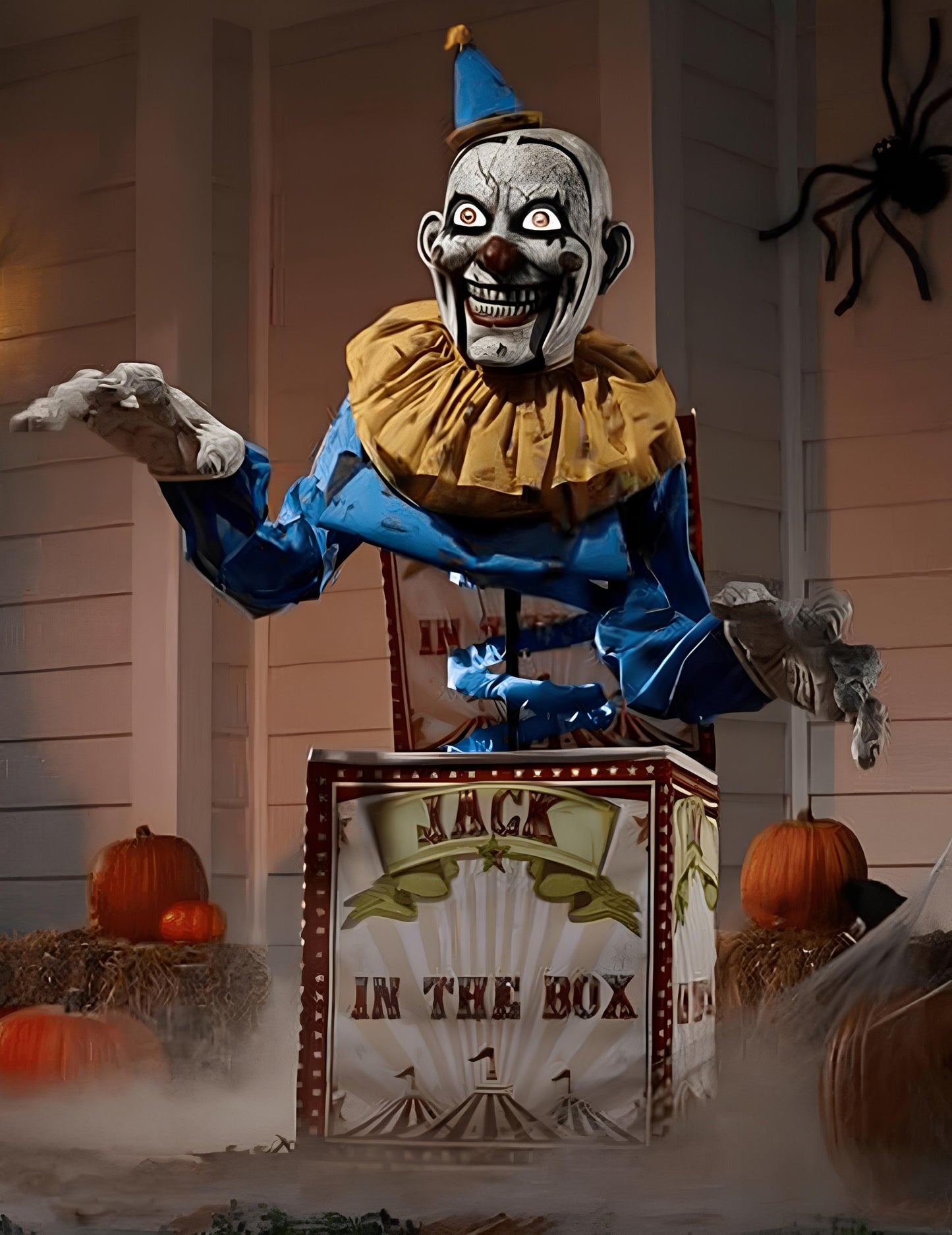 Animovaná dekorace s klaunem Jack in the Box 180 cm