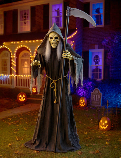 Animovaná dekorace Obřího Smrtky 182 cm