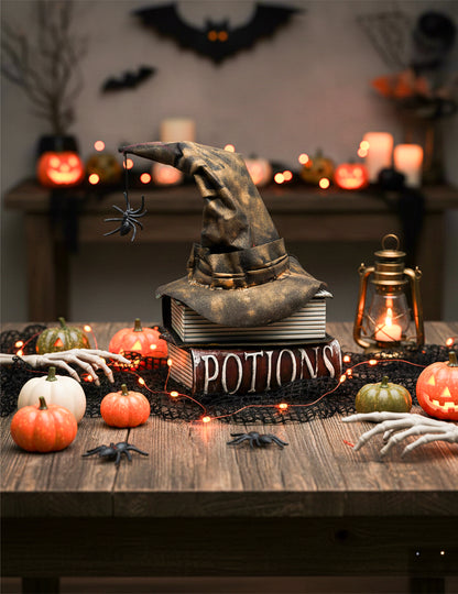 Animovaná dekorace strašidelných knih o čarodějnicích