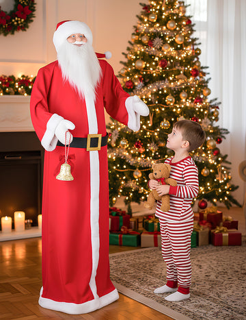 Animovaná dekorace Santa Claus s pohybem, zvukem a světlem 172 cm 
