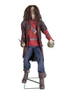 animovaná dekorace pirát na halloween hnědá a červená se zvuky a pohyby