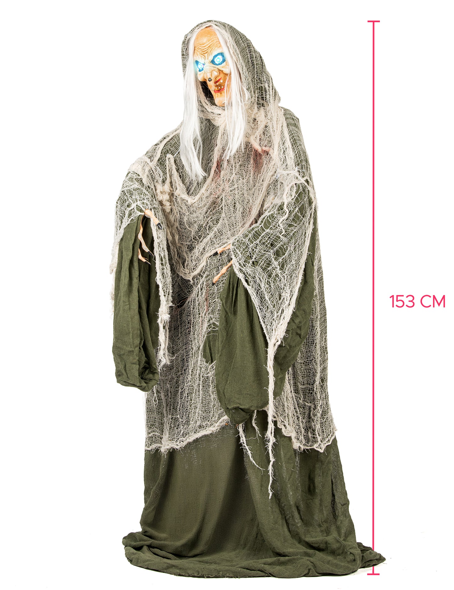 Čarodějnice Andromeda 153 Animovaná dekorace se zvukem a světlem cm