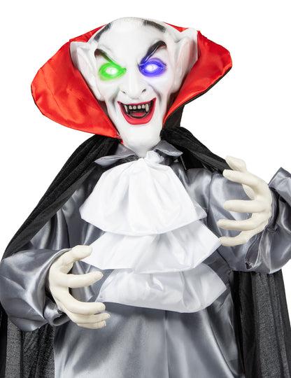 Animovaná zvuková a světelná dekorace Smiling Vampire 165 cm