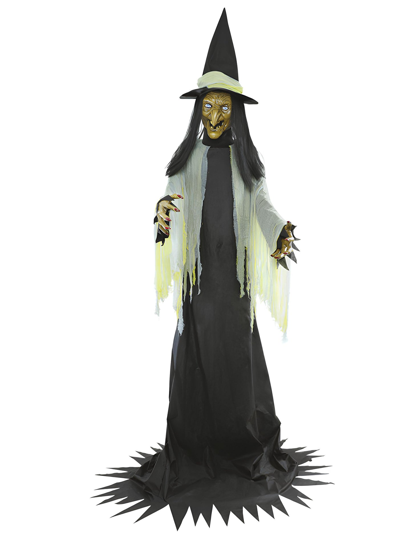 Obří animovaná dekorace čarodějnice XXL 300 cm