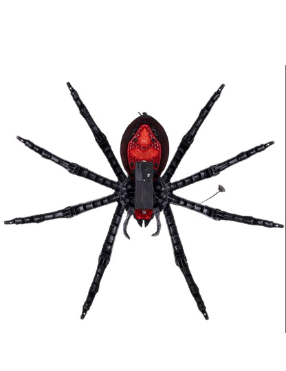 Zvuková a světelná dekorace černá tarantule 70 x 15 x 42 cm