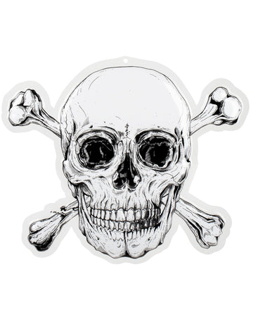 Plastová nástěnná dekorace Jolly Roger Pirate 42 x 50 cm