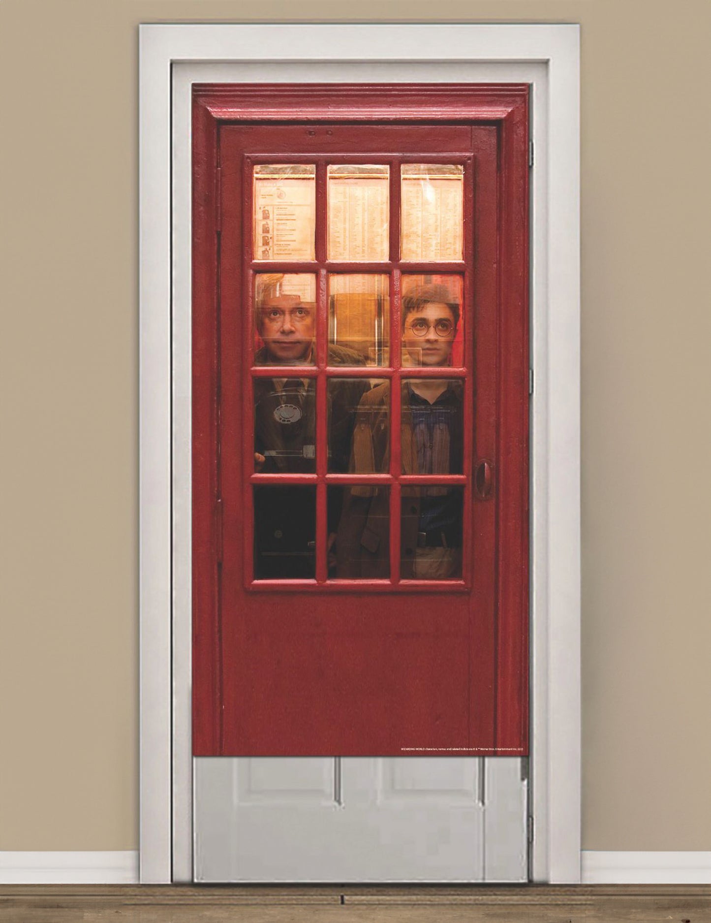 Harry Potter™ Kouzelná dekorace na dveře telefonní budky