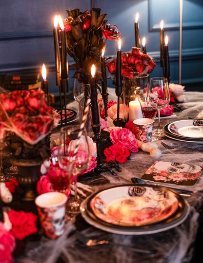 Stará fuchsiově růžová stolní dekorace 12 cm ročník