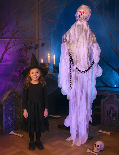 Dekorace s připoutaným duchem 190 cm