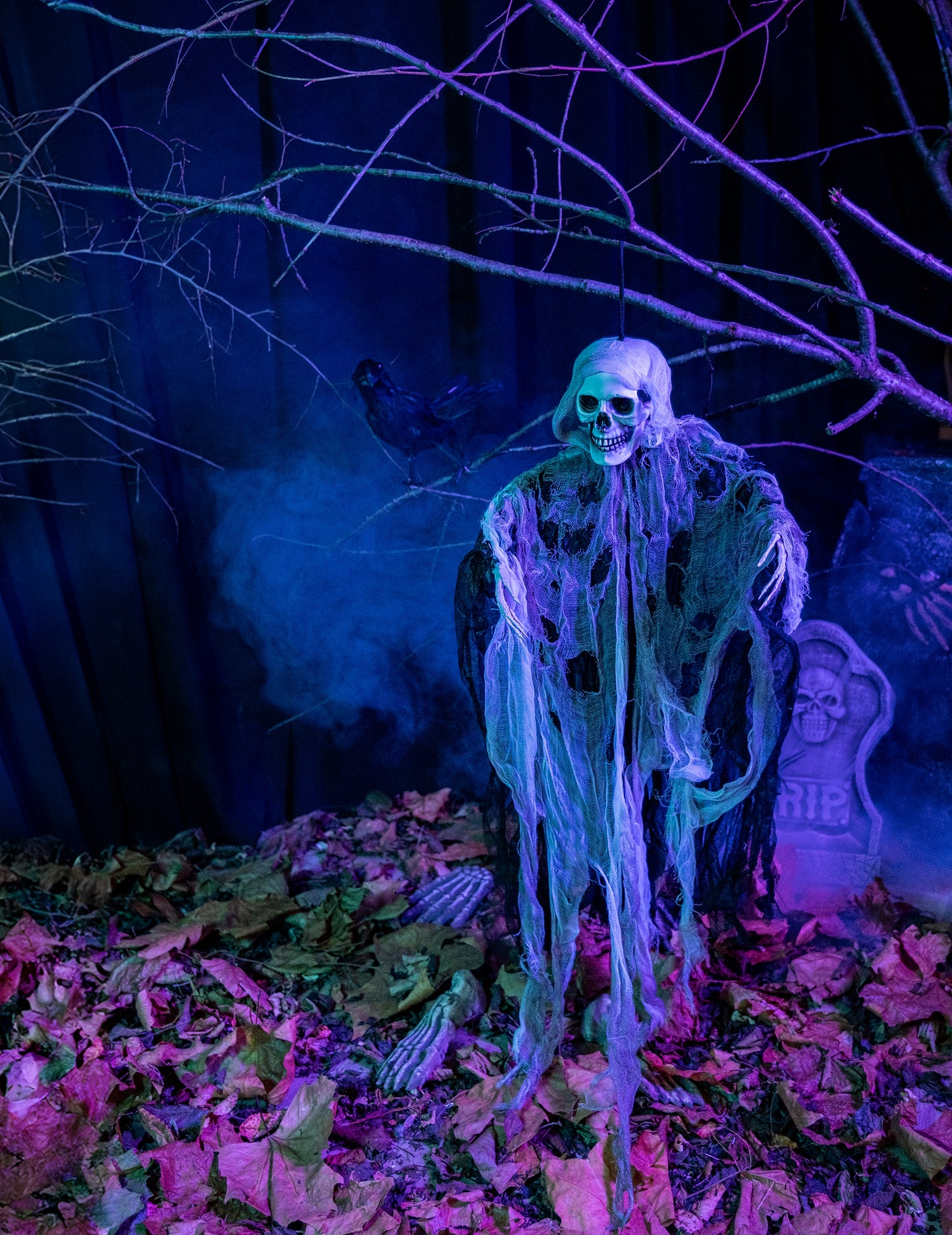 Dekorace víry skeletu zavěsit 1 m