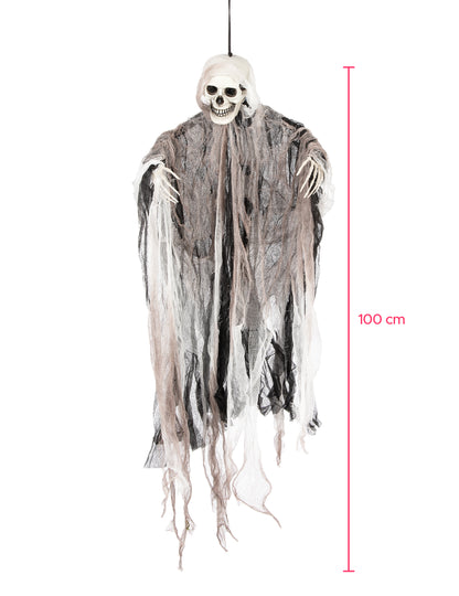 Závěsná dekorace kostlivce žně 1m