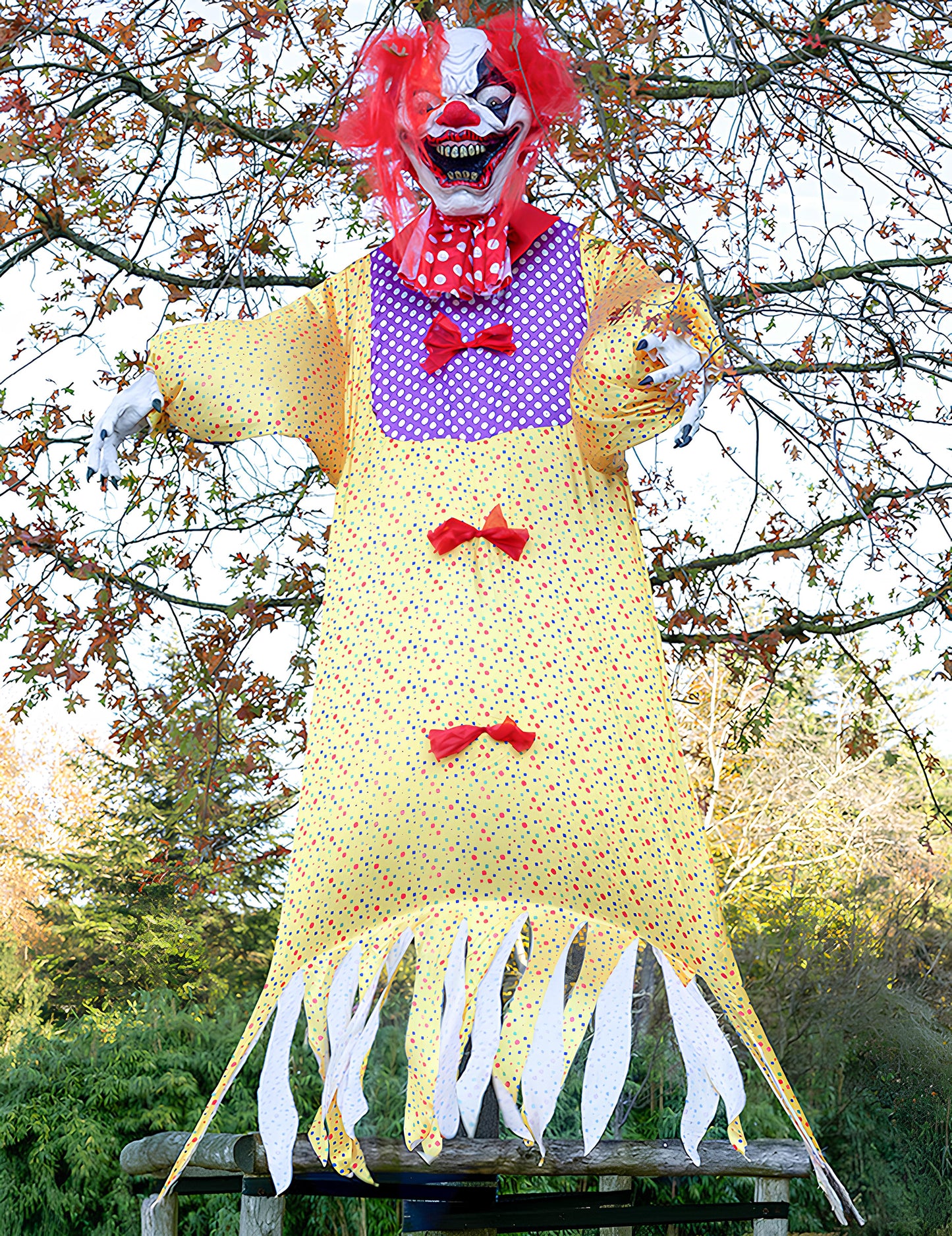 Décoration Halloween Clown Terrifiant Suspendu 350cm