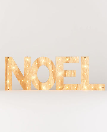 Vánoční světelná dekorace s písmeny 41 LED 44 cm