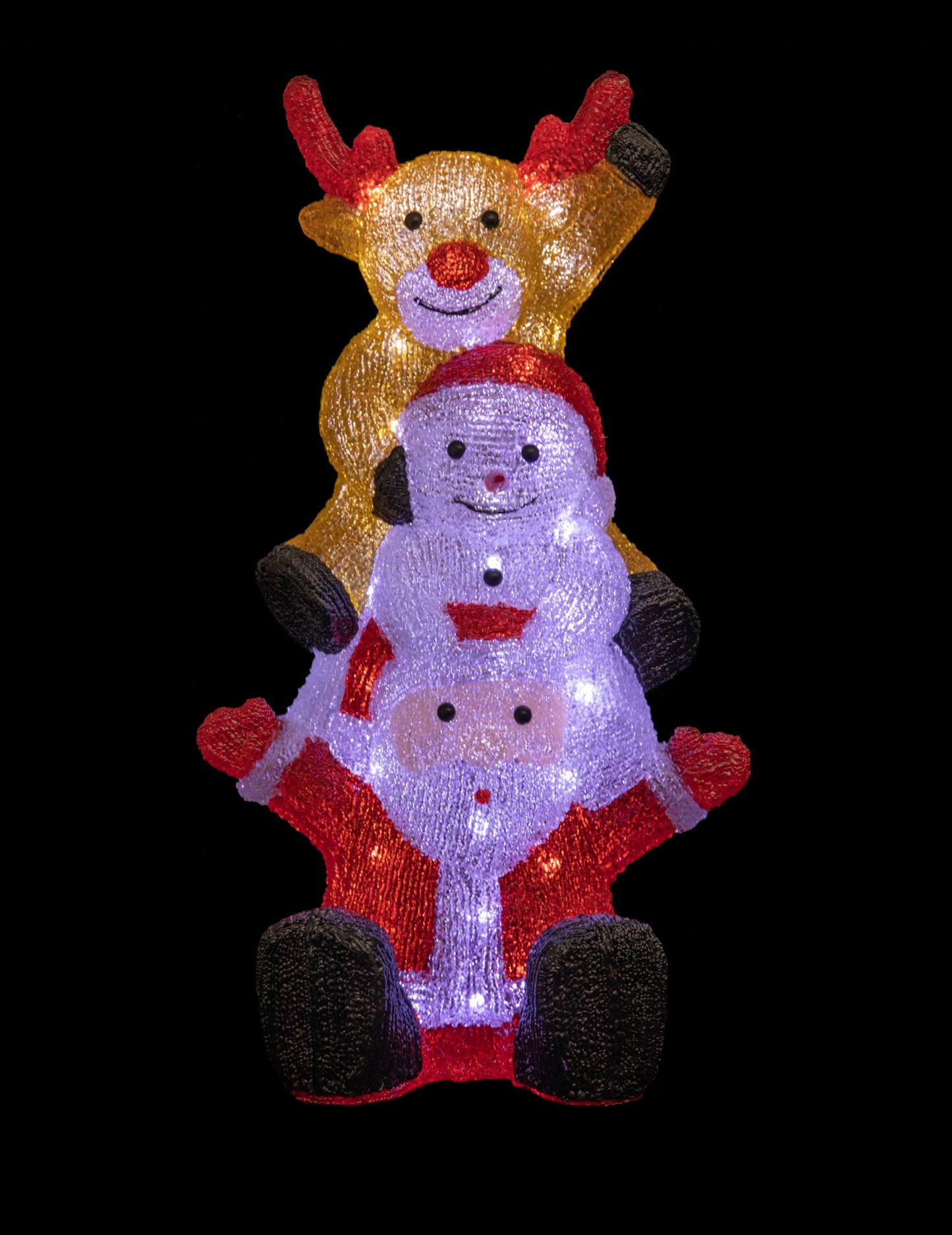 Vánoční světelná dekorace 58 cm v akrylu 60 LED