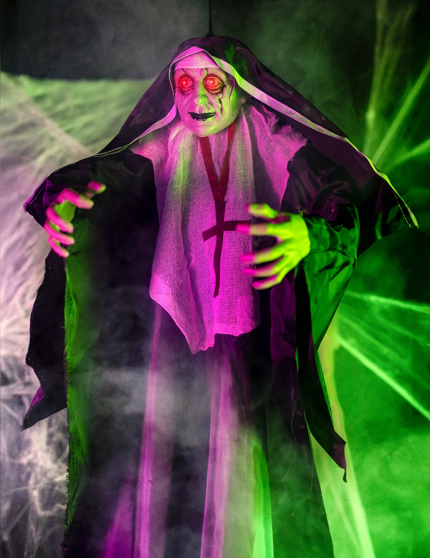 Náboženská světelná dekorace s motivem zombie 137 cm