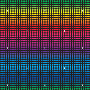 Nástěnná diskotéková dekorace 1,2 x 9 metrů ve stylu sedmdesátých let 