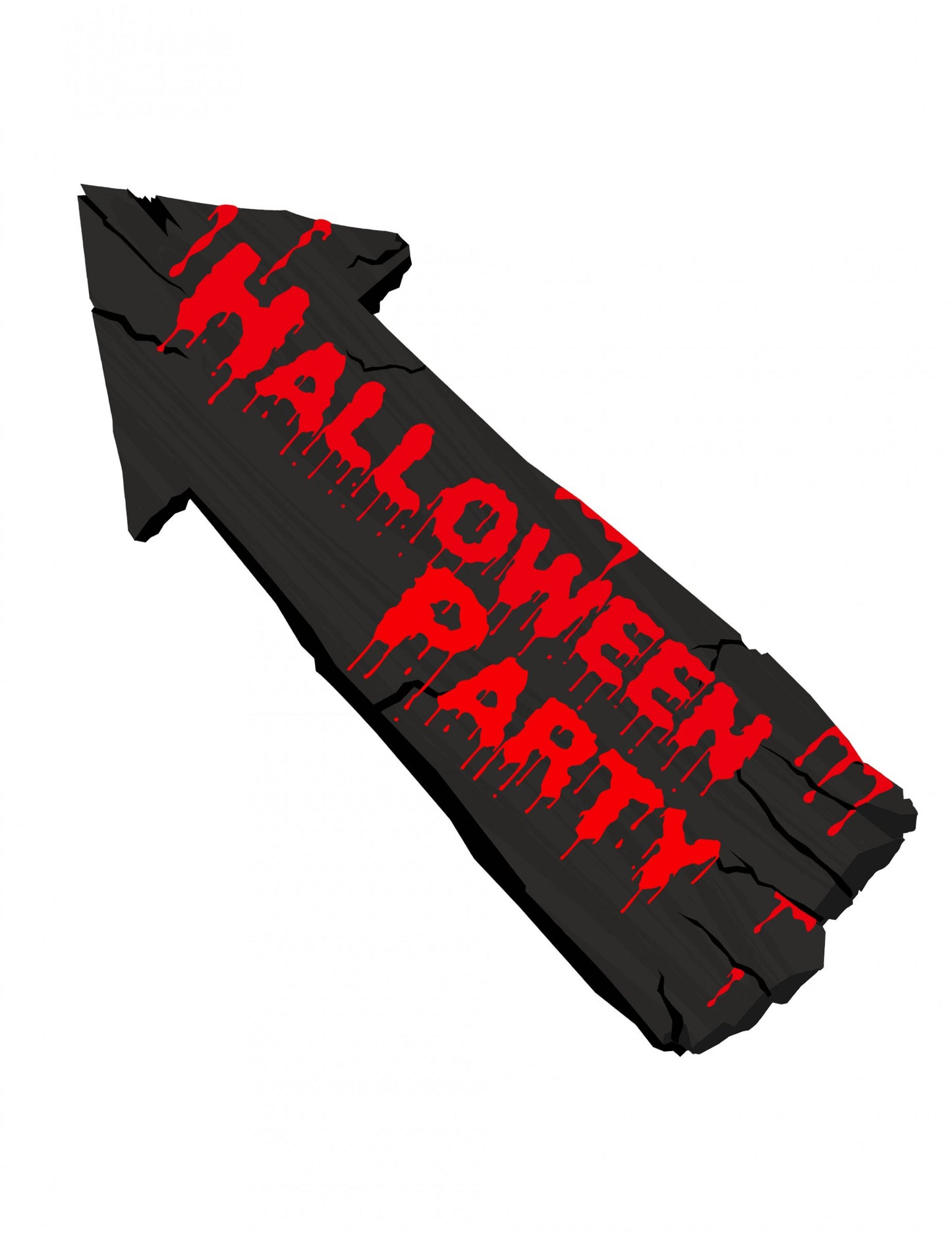 Halloweenská párty 57 x 19 cm dekorace na zeď