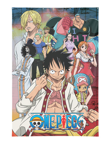 Nástěnná dekorace One Piece™ Cake Island 125×85 cm s kovovými očky 