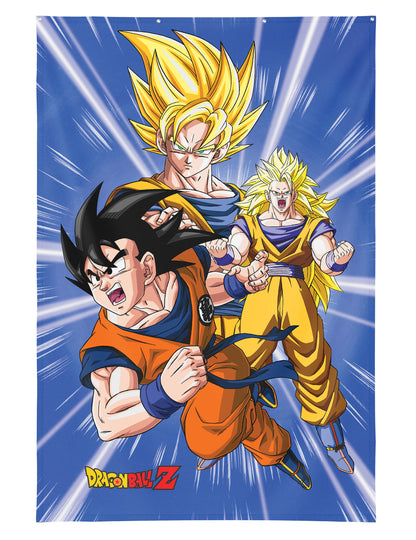 Nástěnná dekorace Son Goku Dragon Ball Z™ 125×85 cm s kovovými očky 
