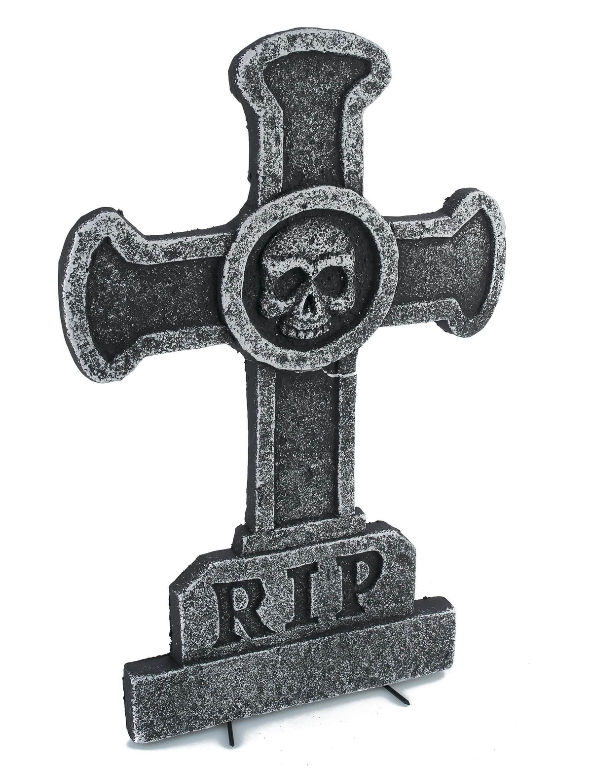 Rozměry dekorace náhrobního kamene, kříže s lebkou na halloween
