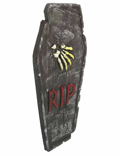 Vue de profil de la décoration pierre tombale Halloween