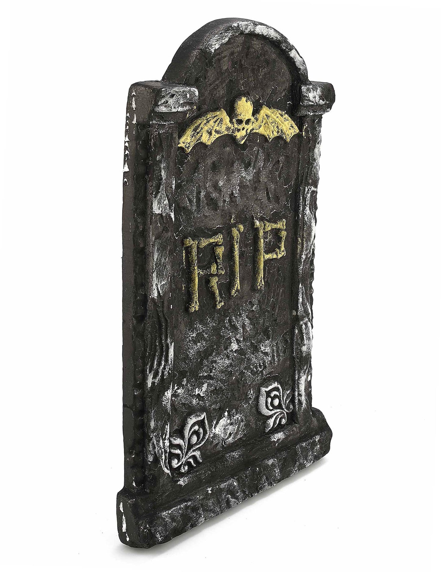 Vue de profil de la décoration pierre tombale Halloween