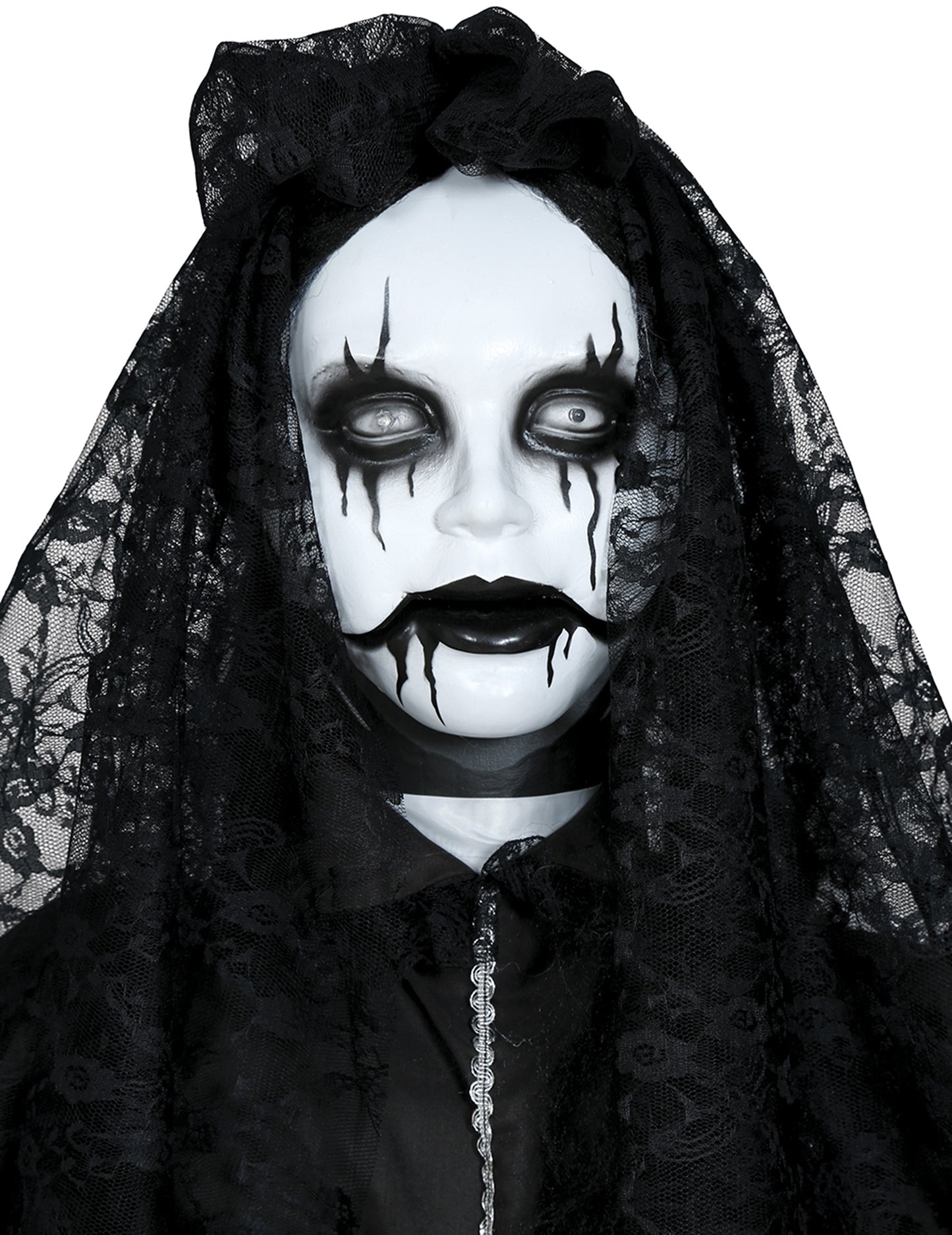 Animovaná, světelná a zvuková dekorace panenky 170 cm