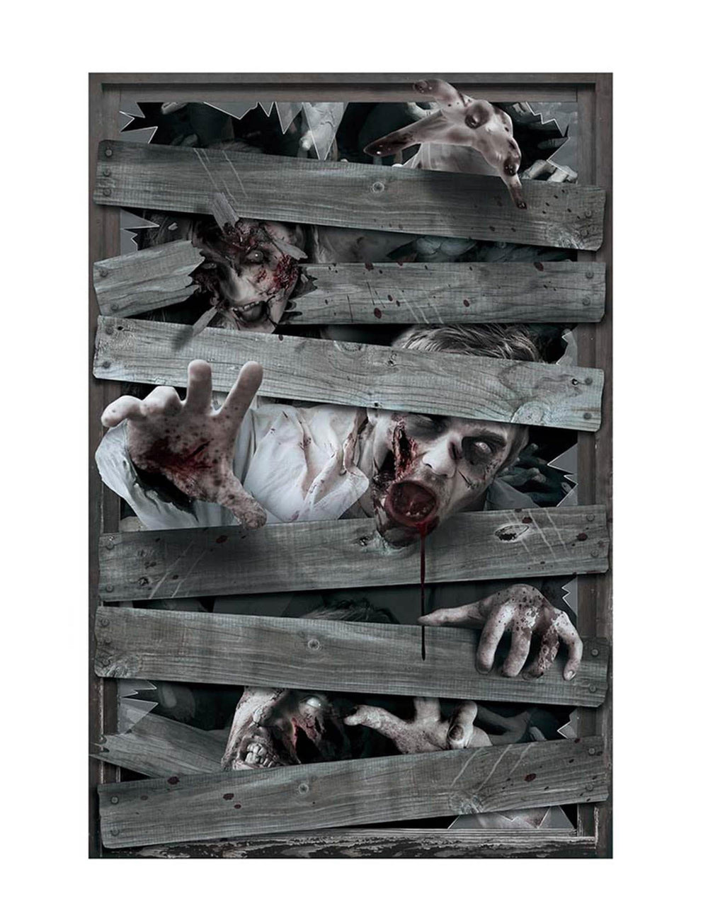 Détail de l'illustration de la décoration pour fenêtre zombies