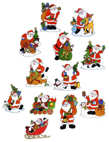 Santa Clausova výzdoba oken