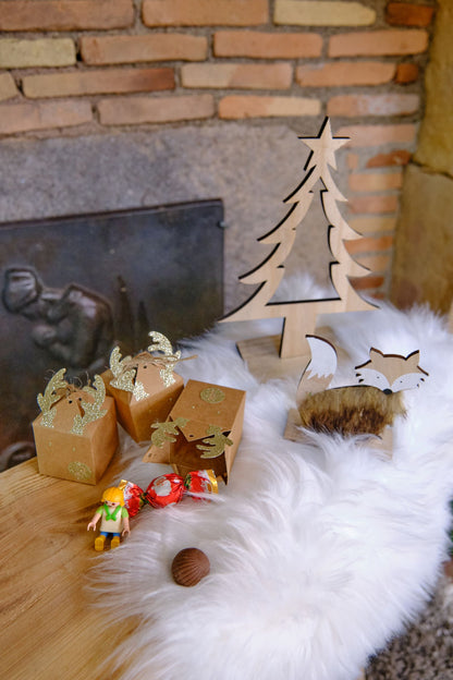 Dřevěná vánoční ozdoba 25 cm