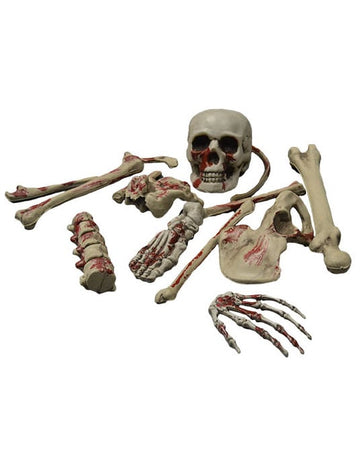 Krvavá kostlivá halloweenská dekorace